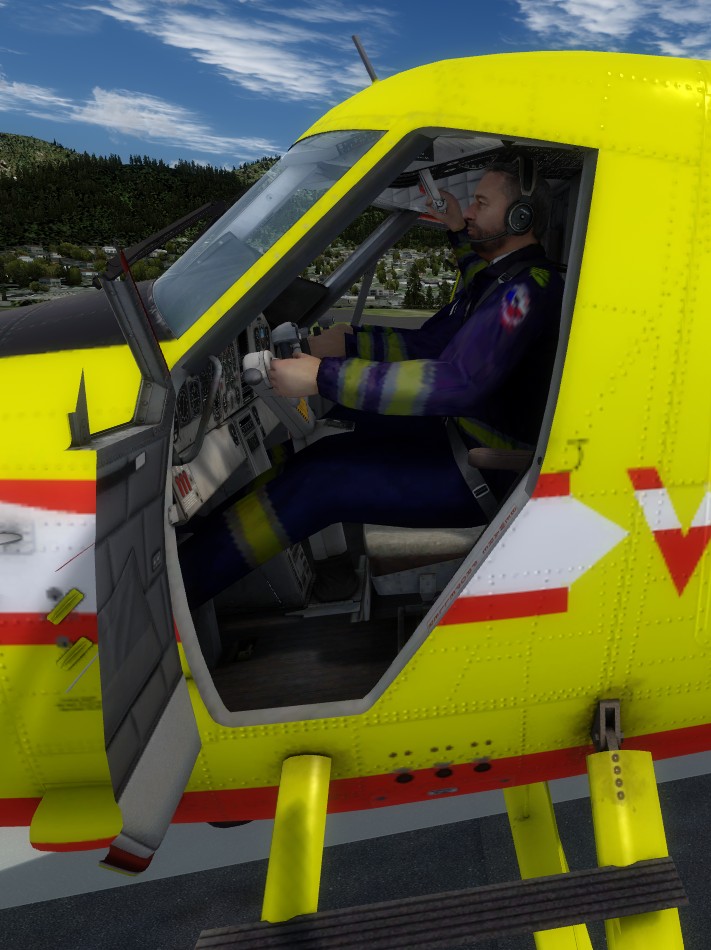 DHC-6 Twin Otter v barvách SDH Čelákovice -"Piloti - hasiči"