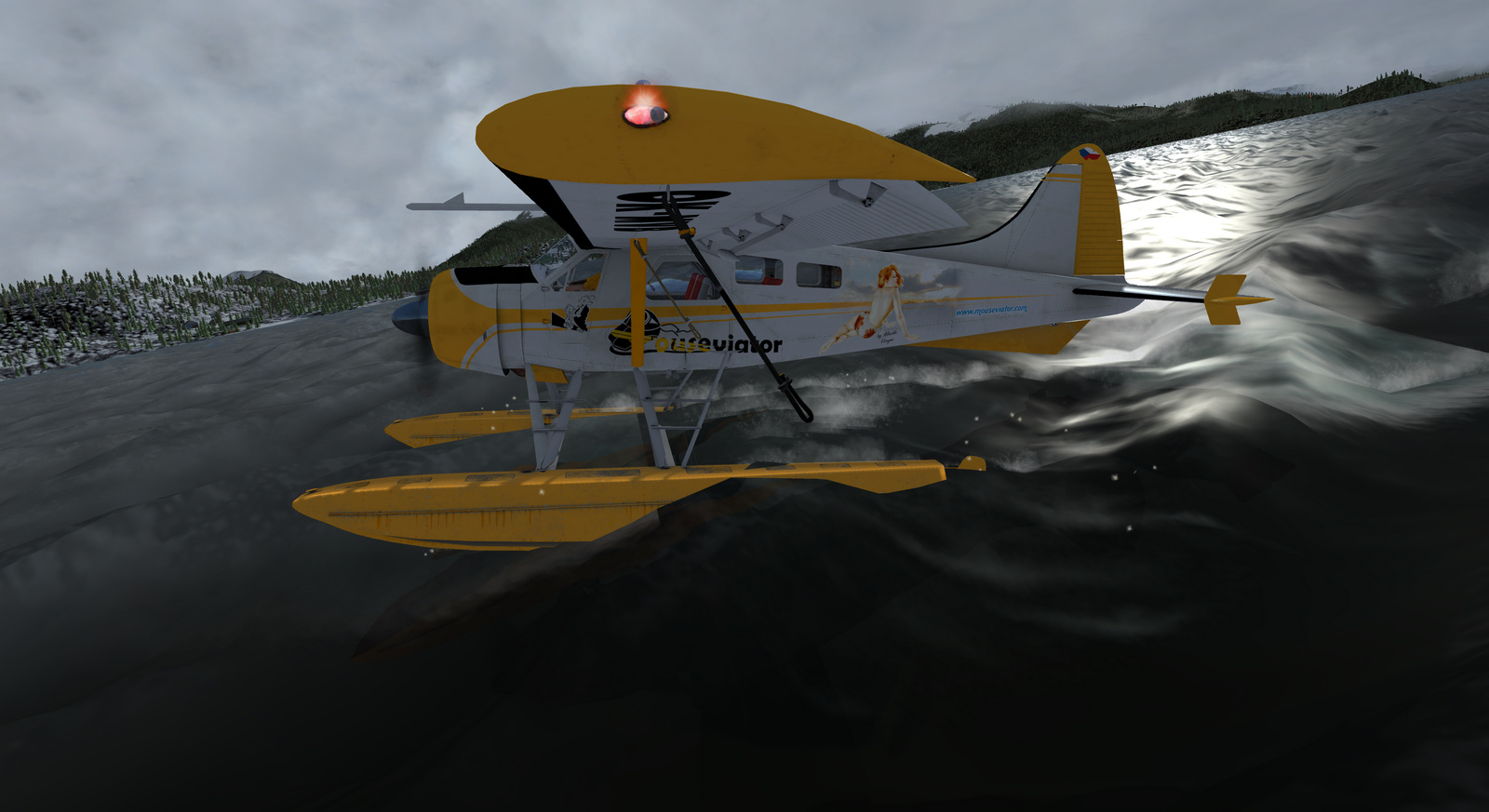 DHC-2 Beaver, Mouseviator,Straight Floats version, Screenshot 12/19